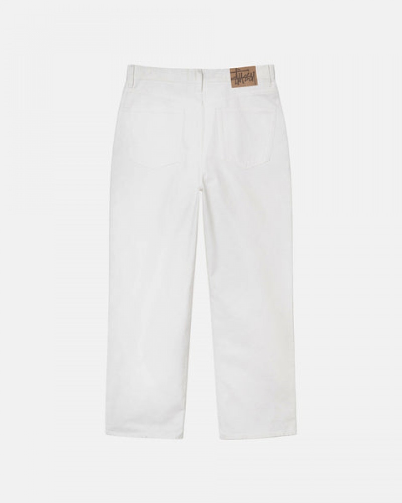 Men Stussy Classic Jean Overdyed Pants Beige Australia | FFV-9780