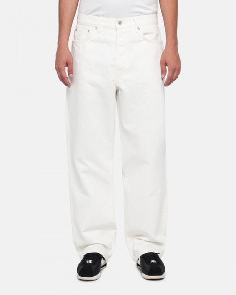 Men Stussy Classic Jean Overdyed Pants Beige Australia | FFV-9780