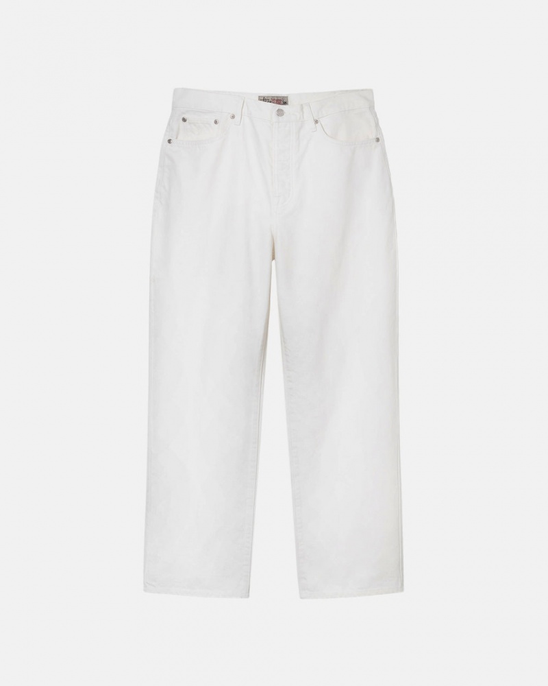 Men Stussy Classic Jean Overdyed Pants Beige Australia | FFV-9780