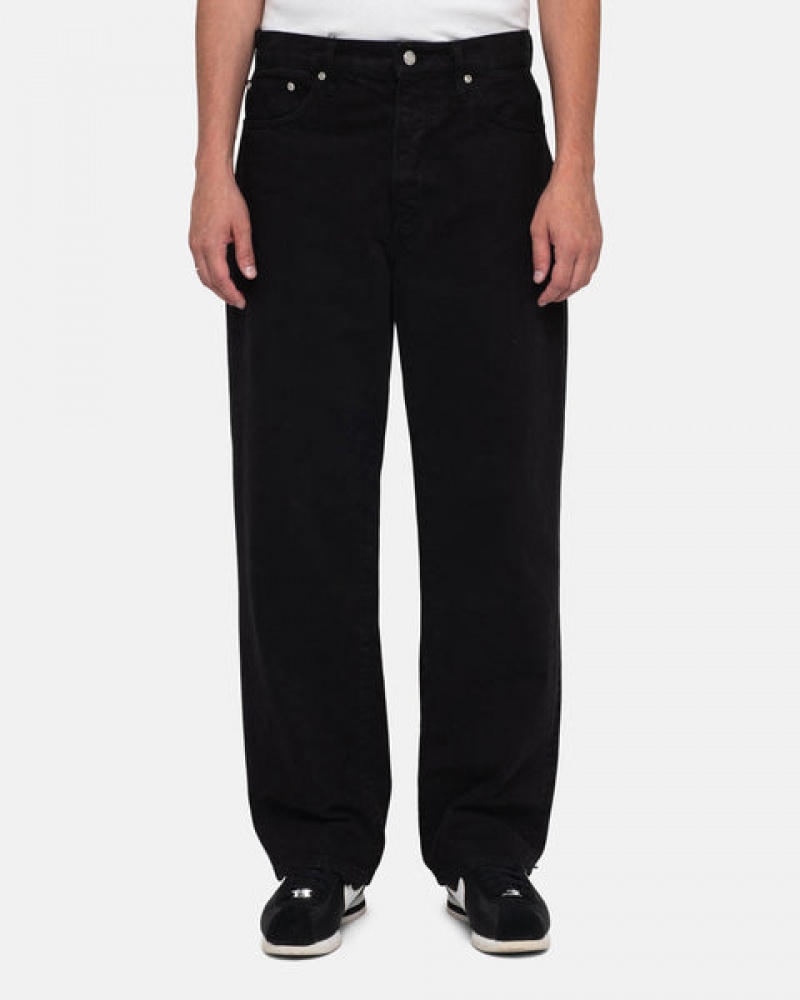 Men Stussy Classic Jean Overdyed Pants Black Australia | APM-0439