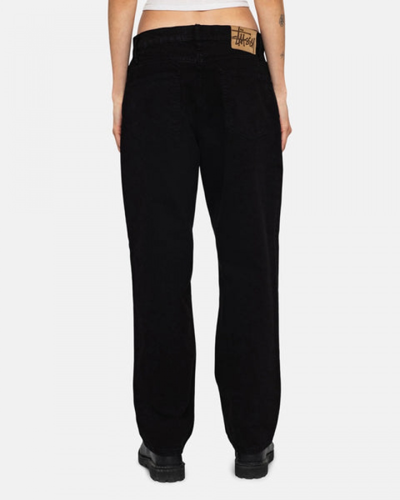 Men Stussy Classic Jean Overdyed Pants Black Australia | APM-0439