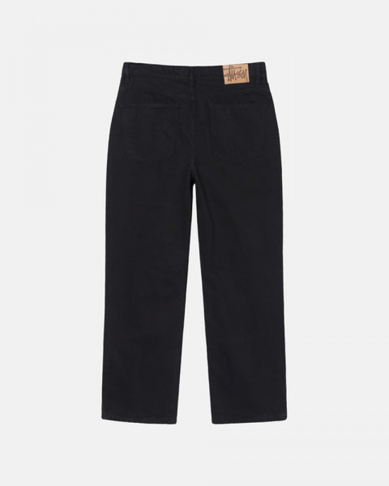 Men Stussy Classic Jean Overdyed Pants Black Australia | APM-0439