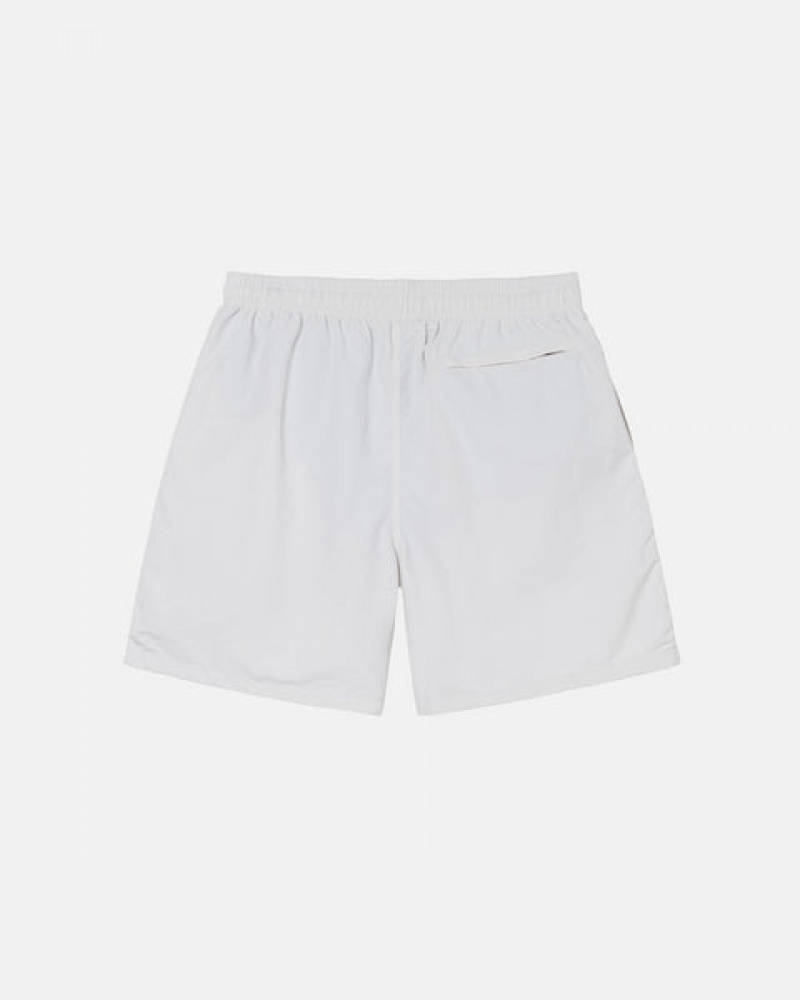 Men Stussy Curly S Water Short Swimwear Beige Australia | LKK-1404