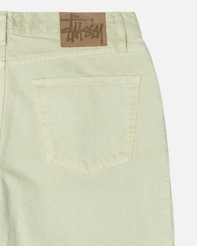 Men Stussy Double Dye Big 'Ol Jeans Pants Cream Australia | VIL-7699