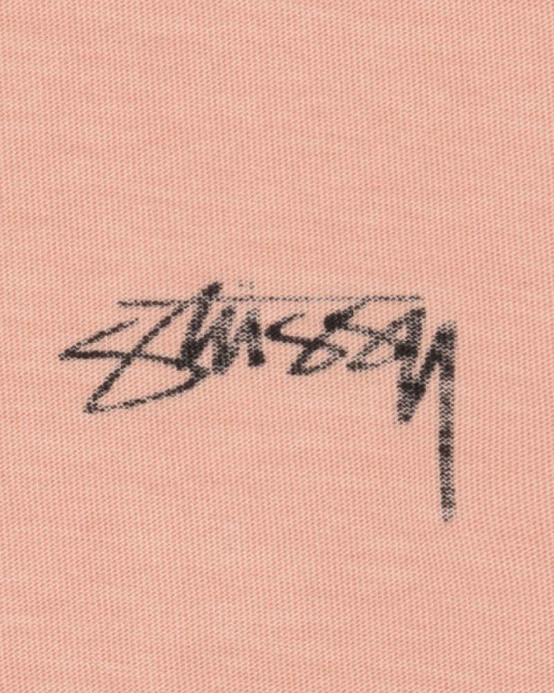 Men Stussy Lazy Ls Tee T Shirt Light Pink Australia | OOA-0701