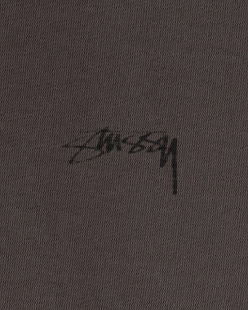 Men Stussy Lazy Ls Tee Tops Black Australia | OYD-5523