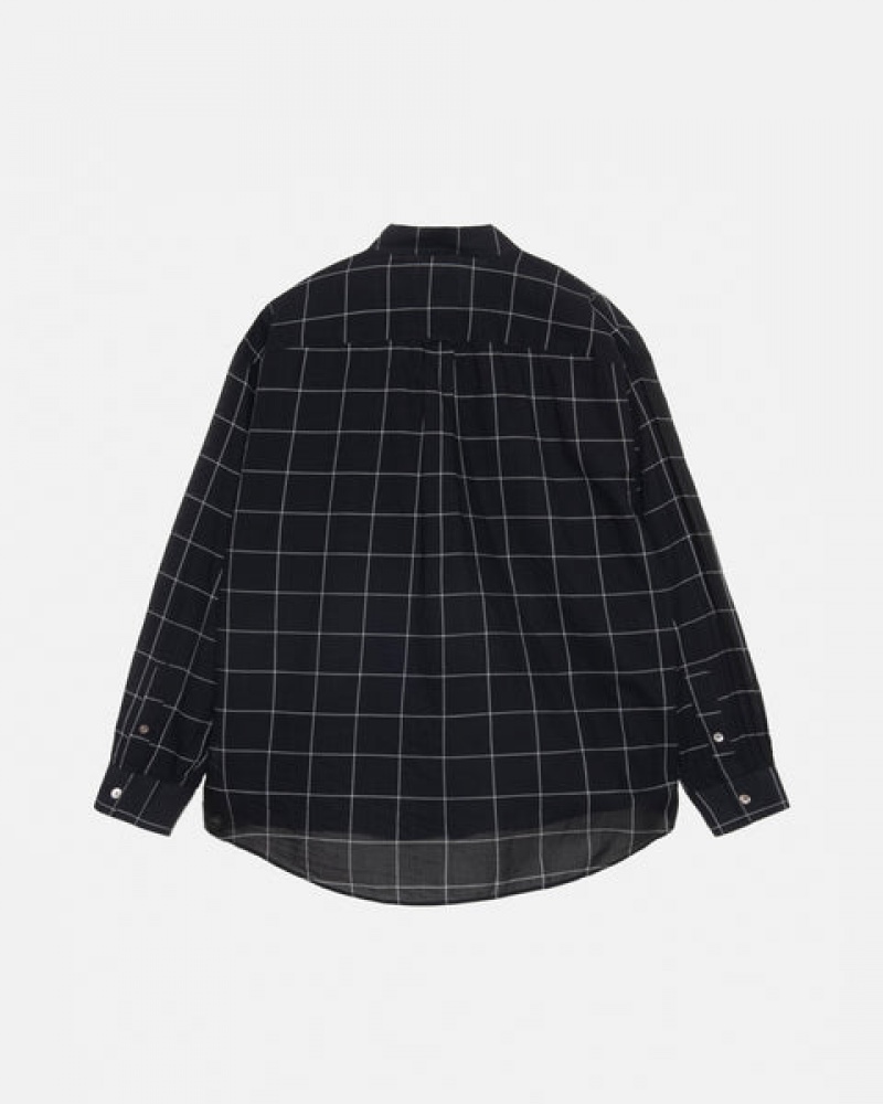 Men Stussy Light Weight Classic Shirts Black Australia | JYN-0289