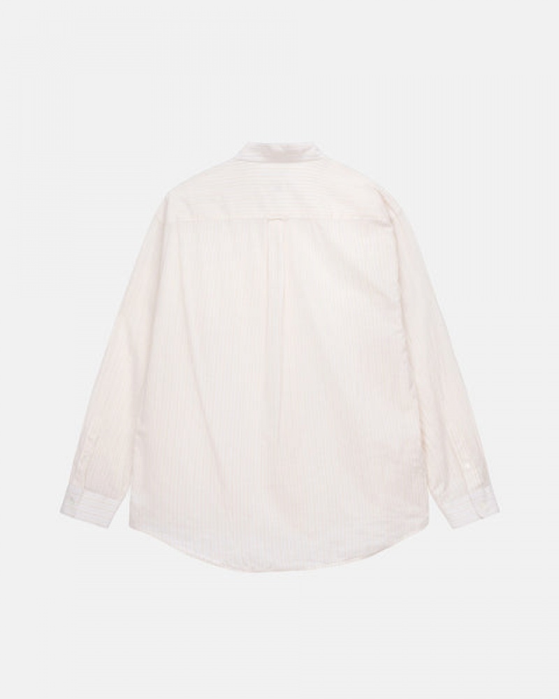 Men Stussy Light Weight Classic Shirts White Australia | UJX-7984