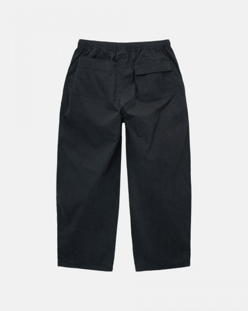 Men Stussy Nyco Over Trousers Pants Black Australia | VXQ-7356