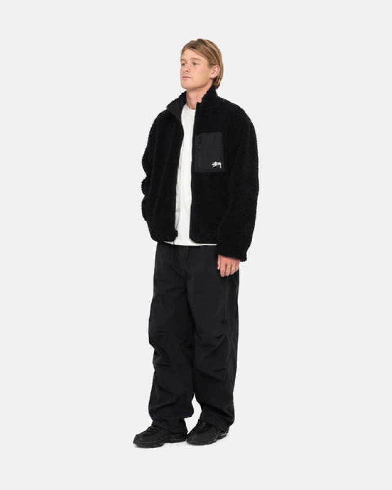 Men Stussy Nyco Over Trousers Pants Black Australia | VXQ-7356