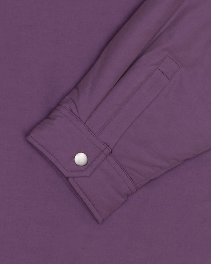 Men Stussy Padded Tech Over Shirt Jackets Purple Australia | ZNB-2556