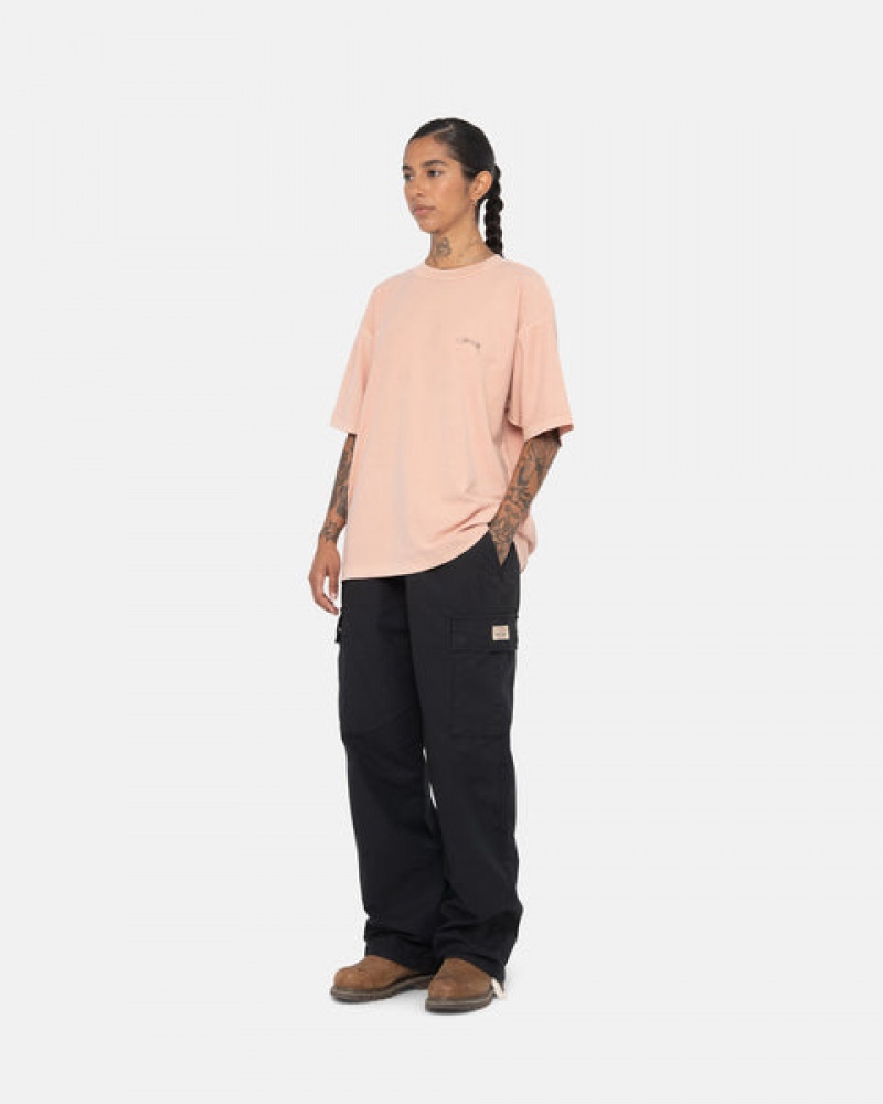 Men Stussy Pig. Dyed Inside Out Crew Tops Light Pink Australia | EJF-7310