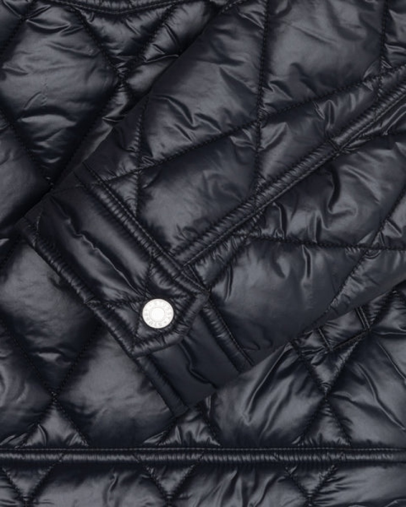 Men Stussy Ranch Jacket Quilted Nylon Jackets Black Australia | TFV-1291