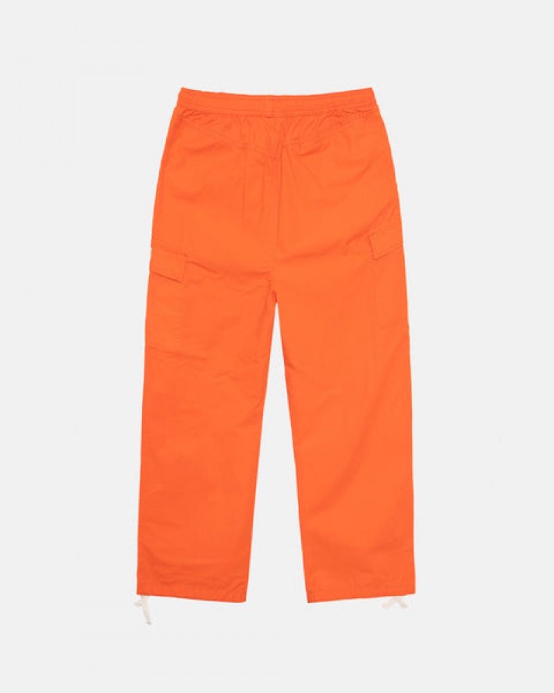 Men Stussy Ripstop Cargo Beach Pants Orange Australia | SJX-8689