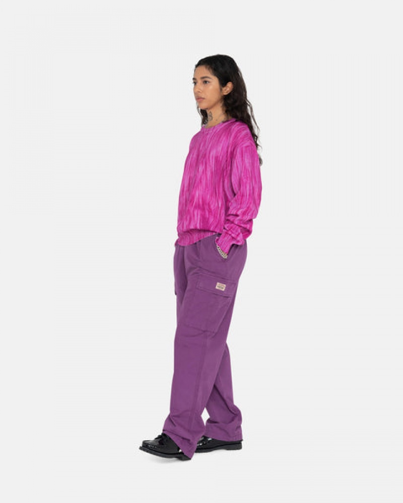 Men Stussy Ripstop Cargo Beach Pants Purple Australia | YMC-5572