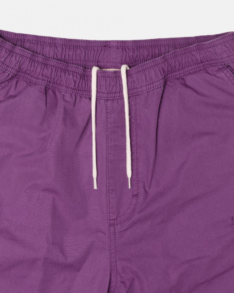 Men Stussy Ripstop Cargo Beach Pants Purple Australia | YMC-5572