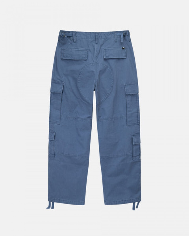 Men Stussy Ripstop Surplus Cargo Pants Blue Australia | MWW-9091