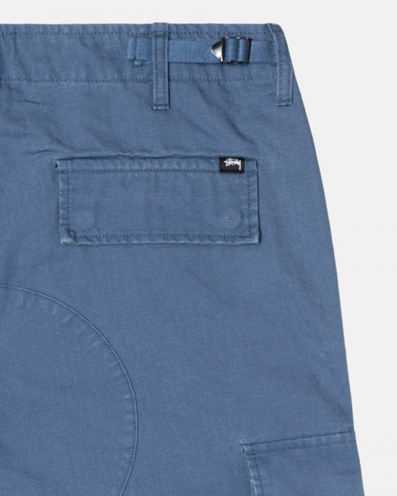 Men Stussy Ripstop Surplus Cargo Pants Blue Australia | MWW-9091