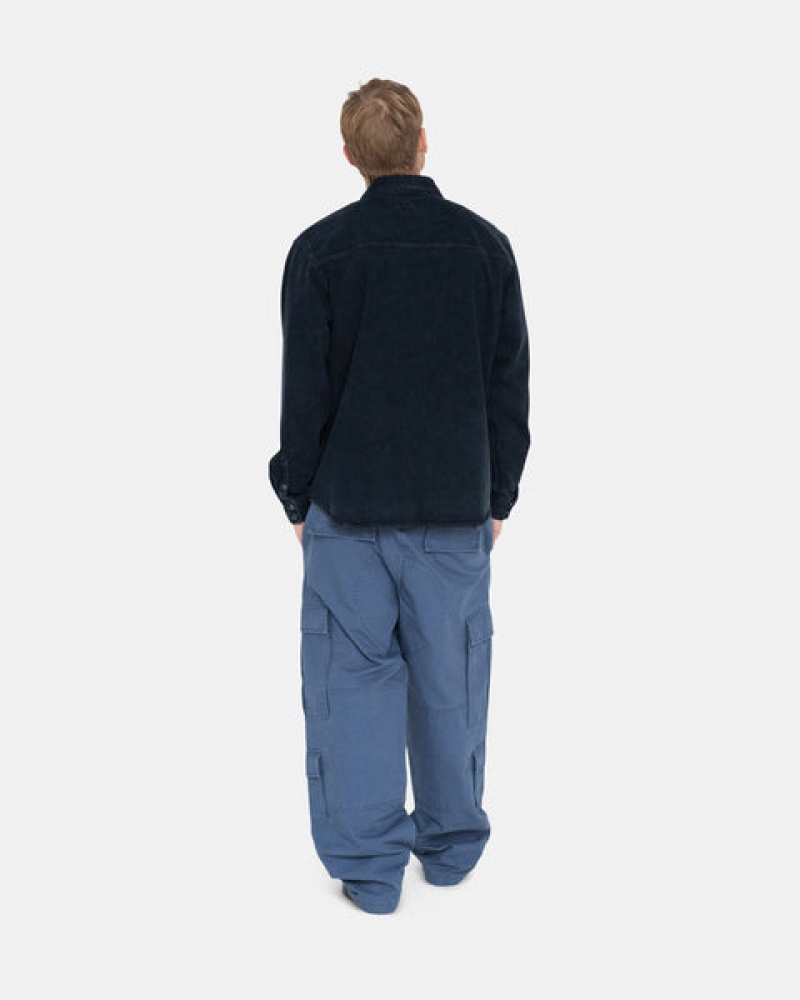 Men Stussy Ripstop Surplus Cargo Pants Blue Australia | MWW-9091