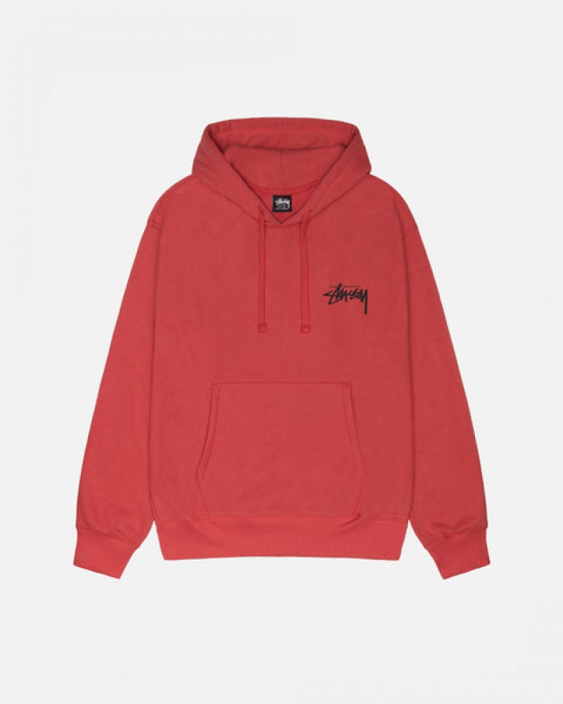 Men Stussy Skate Tough Hoodie Red Australia | ECQ-2054