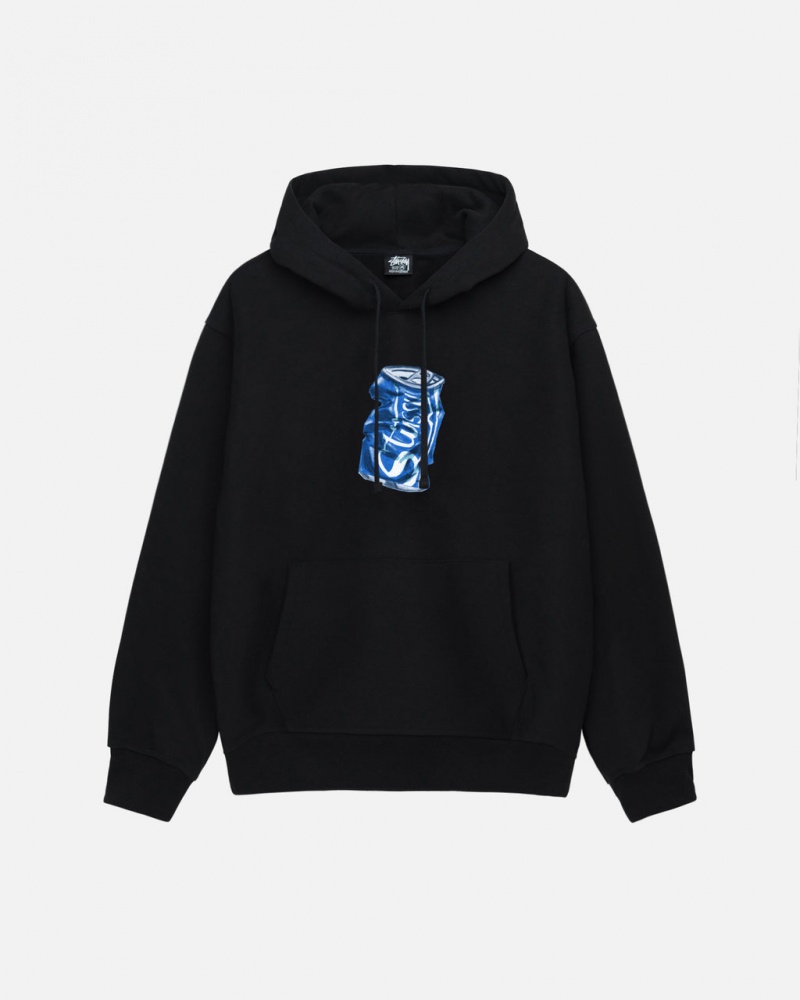 Men Stussy Soda Can Hoodie Black Australia | RBE-3035