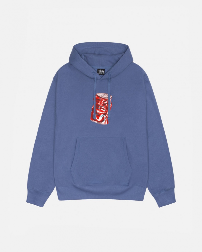 Men Stussy Soda Can Hoodie Royal Blue Australia | WSE-3819