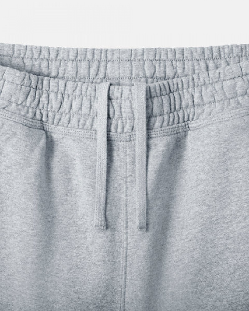 Men Stussy Stock Logo Sweat Short Sweatshorts Grey Australia | LCT-2669