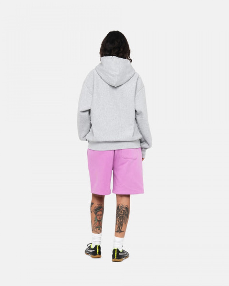 Men Stussy Stock Logo Sweatshorts Purple Australia | NUM-1470