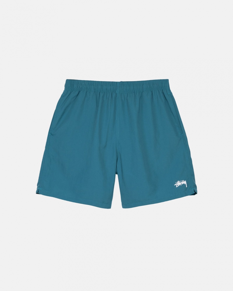 Men Stussy Stock Water Short Swimwear Blue Australia | KXR-3239