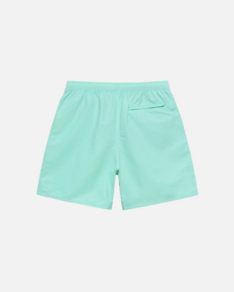 Men Stussy Stock Water Short Swimwear Light Turquoise Australia | QEI-3310