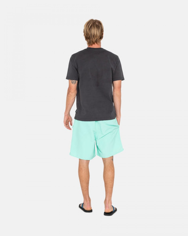 Men Stussy Stock Water Short Swimwear Light Turquoise Australia | QEI-3310