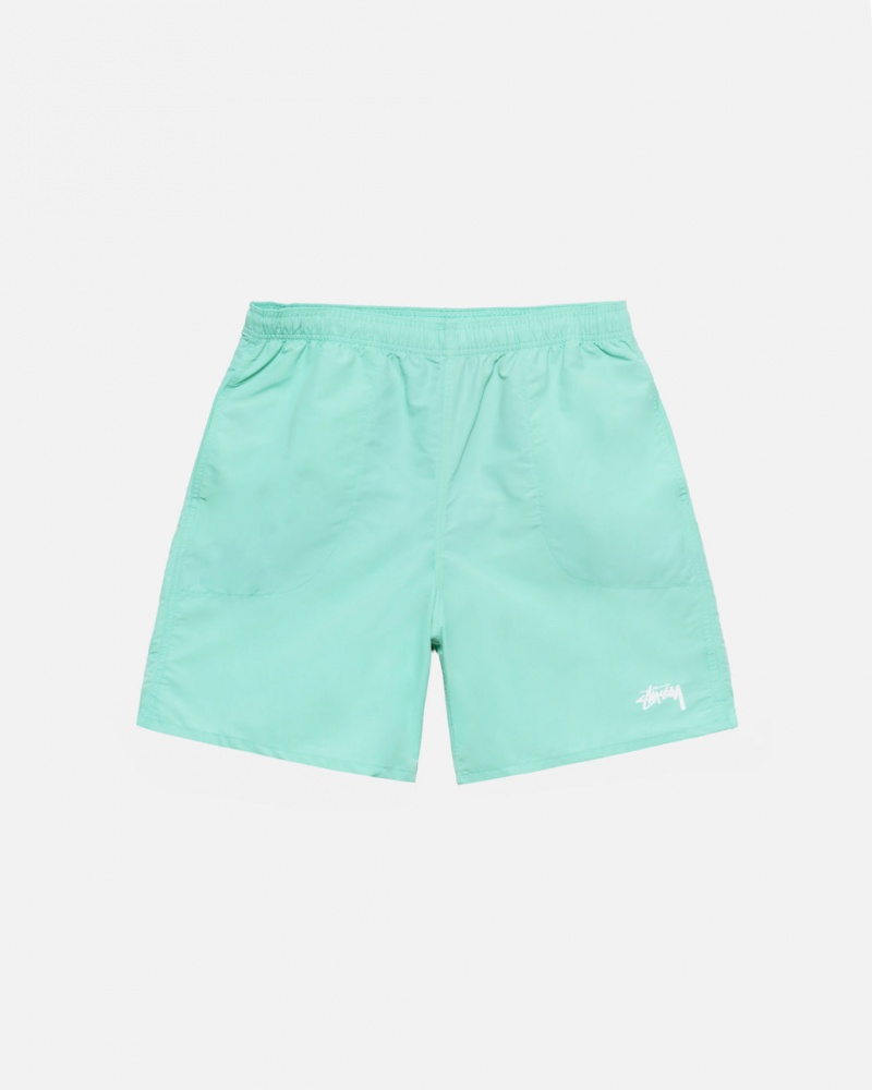 Men Stussy Stock Water Short Swimwear Light Turquoise Australia | QEI-3310