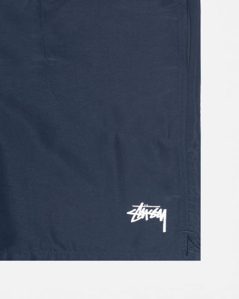 Men Stussy Stock Water Short Swimwear Navy Australia | PLL-1878