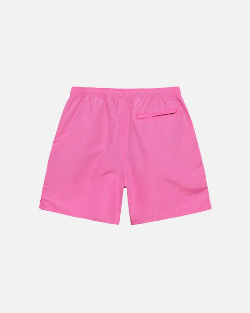 Men Stussy Stock Water Short Swimwear Pink Australia | TWN-6060