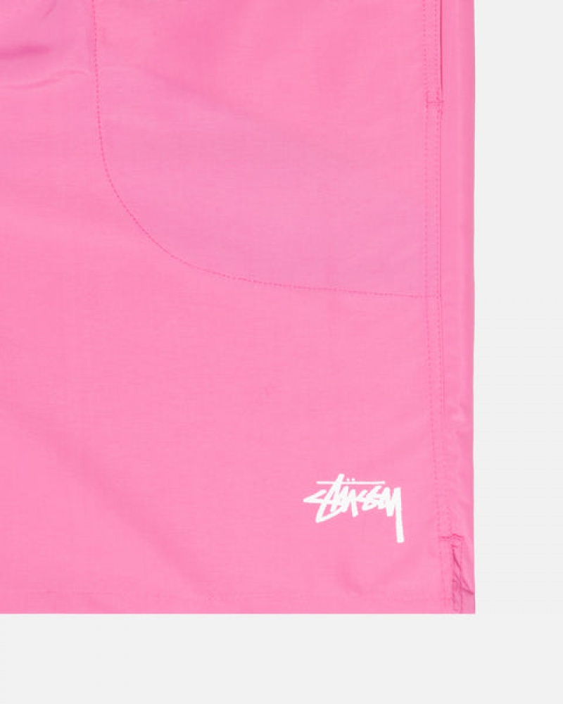 Men Stussy Stock Water Short Swimwear Pink Australia | TWN-6060