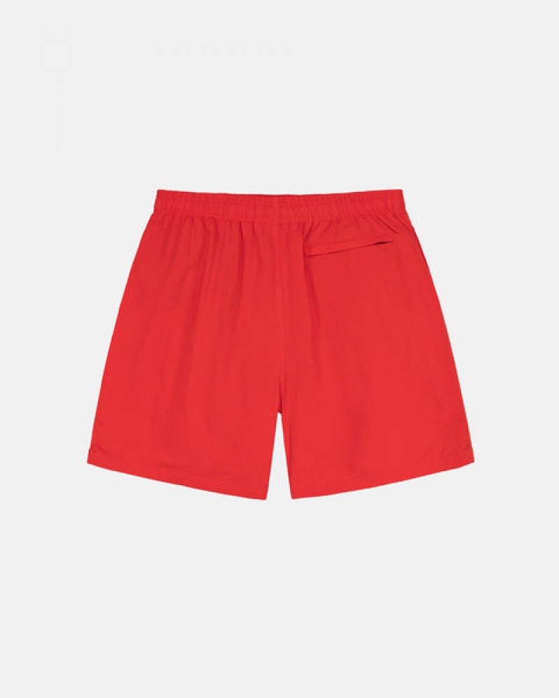 Men Stussy Stock Water Short Swimwear Red Australia | YYA-9089