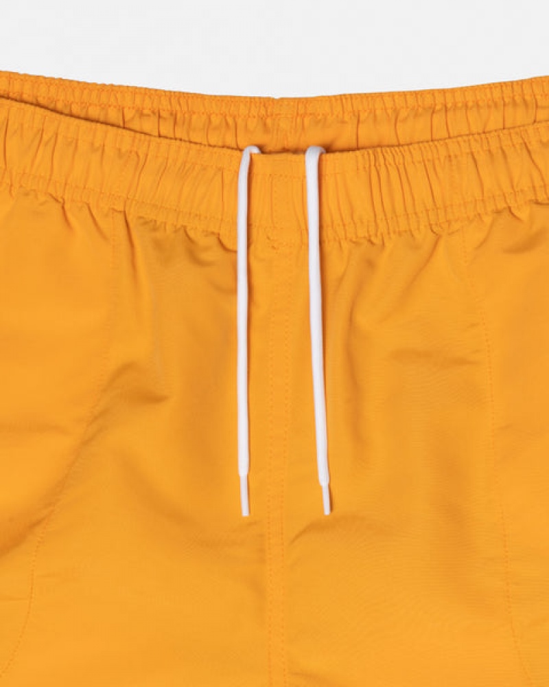 Men Stussy Stock Water Short Swimwear Yellow Australia | XMG-2099