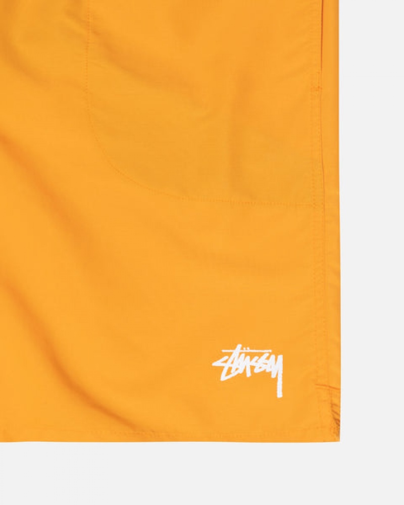 Men Stussy Stock Water Short Swimwear Yellow Australia | XMG-2099