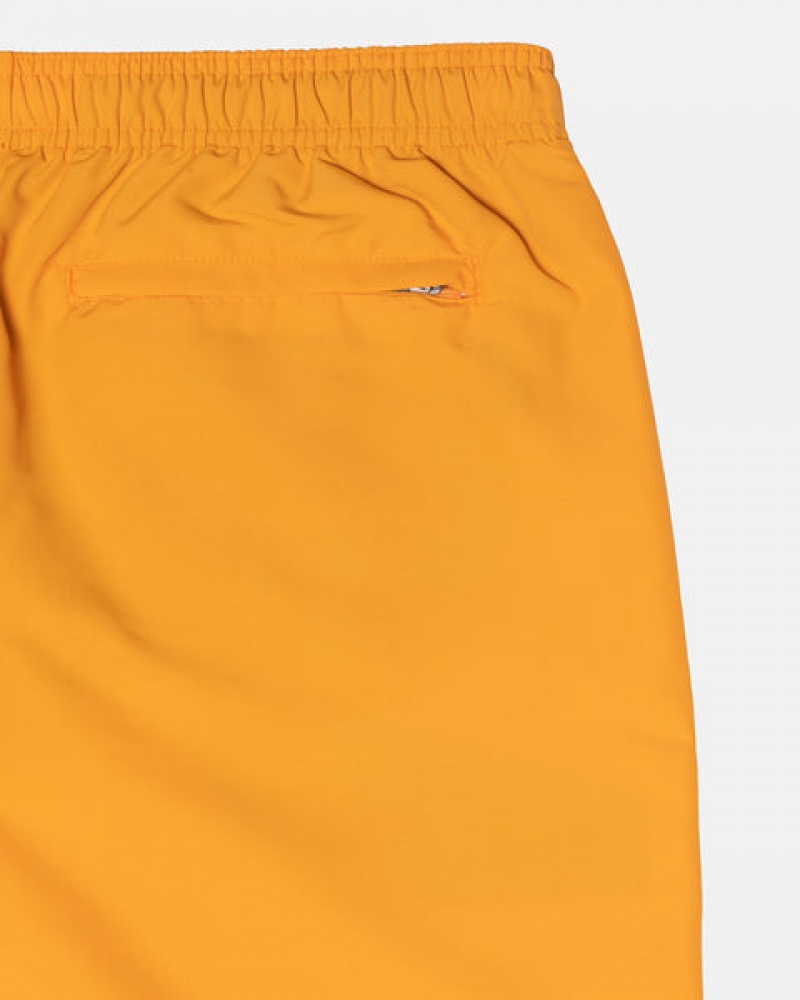 Men Stussy Stock Water Short Swimwear Yellow Australia | XMG-2099