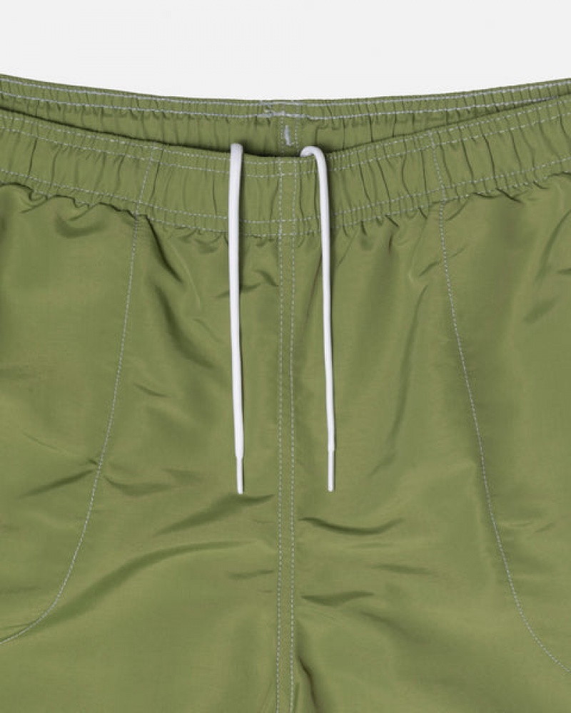 Men Stussy Surfman Patch Water Short Swimwear Green Australia | XJJ-9292