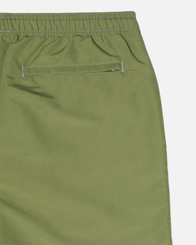 Men Stussy Surfman Patch Water Short Swimwear Green Australia | XJJ-9292