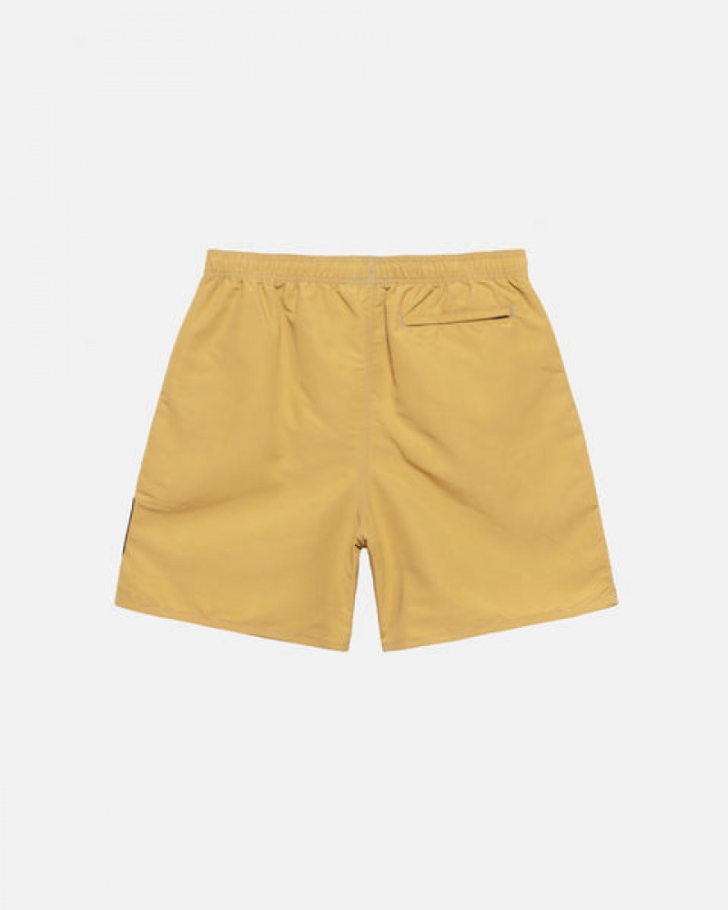 Men Stussy Surfman Patch Water Short Swimwear Yellow Australia | UWN-3821