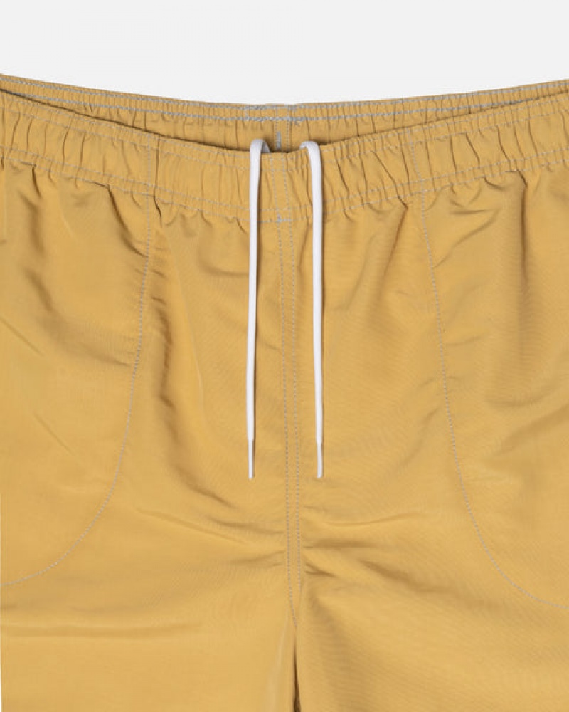 Men Stussy Surfman Patch Water Short Swimwear Yellow Australia | UWN-3821