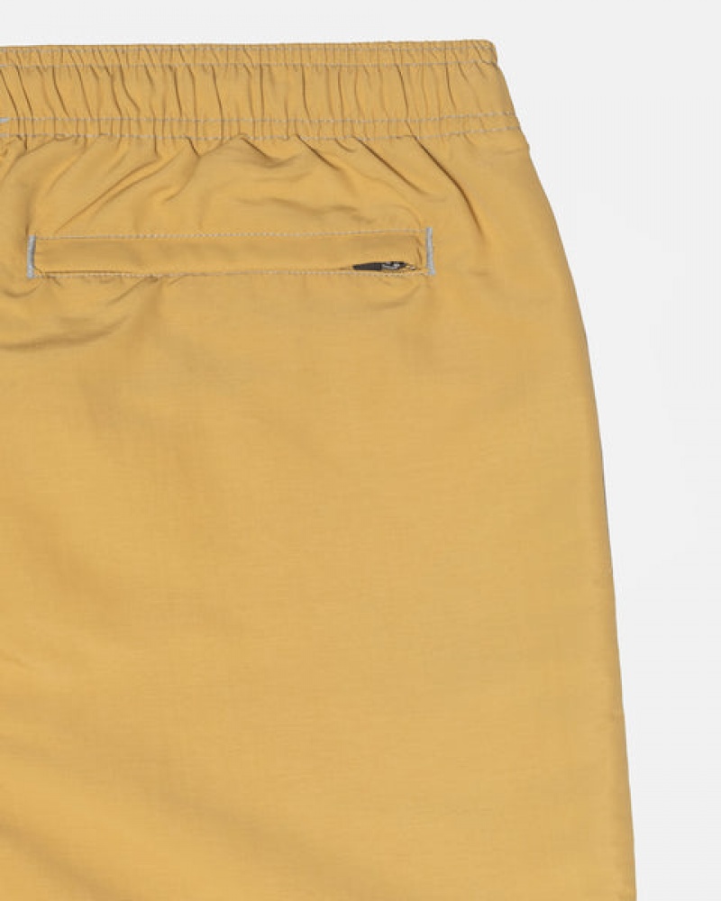 Men Stussy Surfman Patch Water Short Swimwear Yellow Australia | UWN-3821