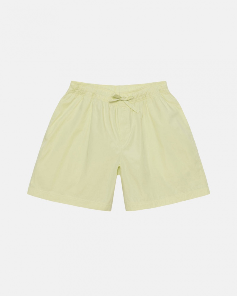 Men Stussy Tekla Poplin Pyjama Shorts Light Green Australia | QYB-6419