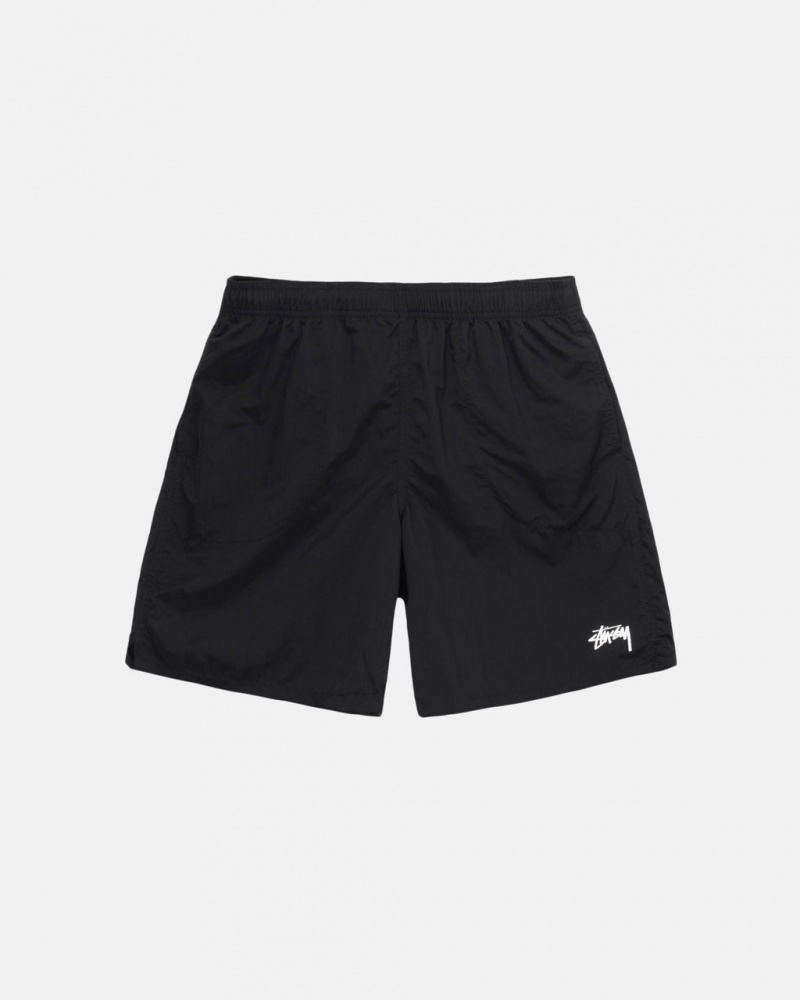 Men Stussy Water Short Stock Shorts Black Australia | MMN-6251