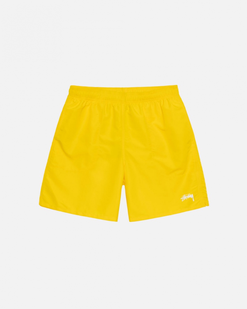 Men Stussy Water Short Stock Shorts Yellow Australia | QAX-0665