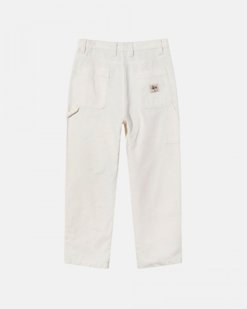 Men Stussy Work Pant Canvas Pants Beige Australia | KYL-6647