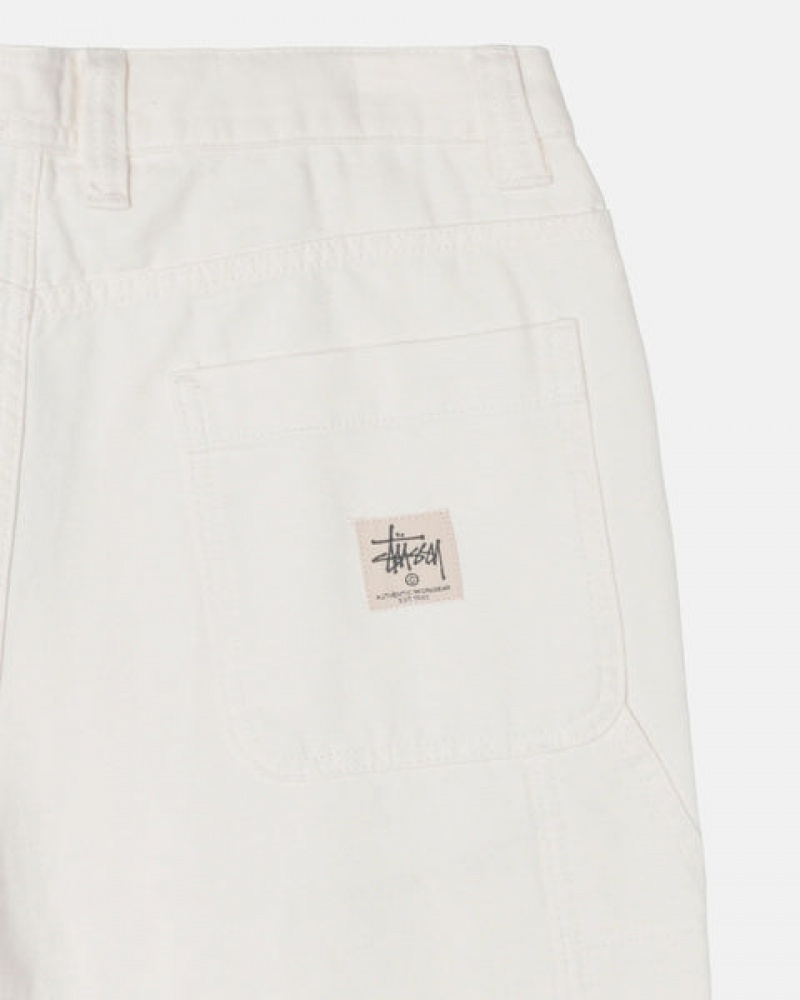 Men Stussy Work Pant Canvas Pants Beige Australia | KYL-6647