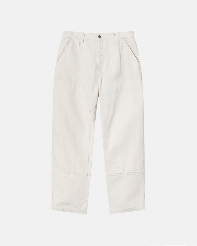 Men Stussy Work Pant Canvas Pants Beige Australia | KYL-6647